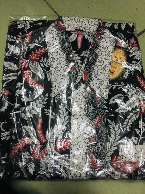 Bswart Batik Hrb026 Kenongo Hem Pendek Padi Pekalongan M L Xl Batik