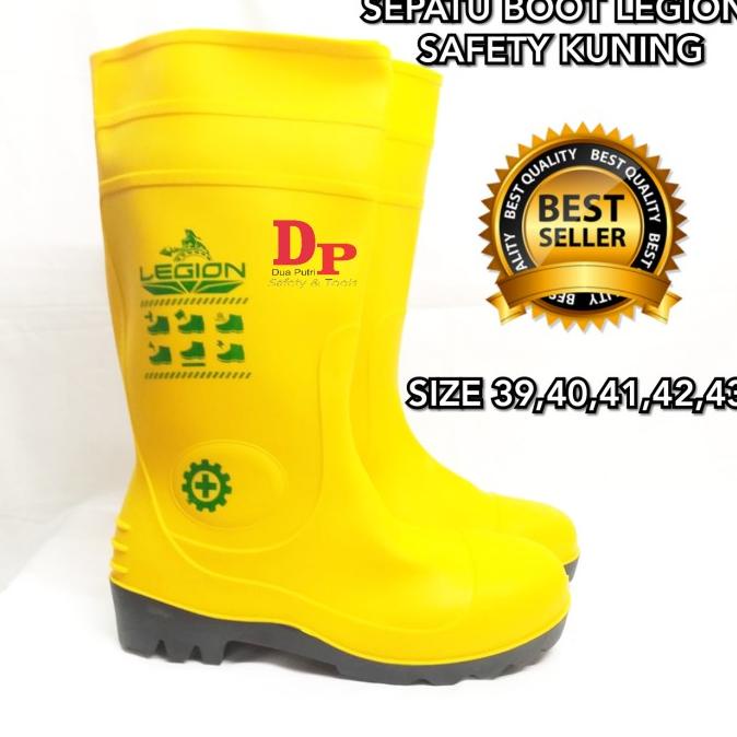 SEPATU BOOT SAFETY LEGION KUNING BOOTS SAFETY LEGION YELLOW