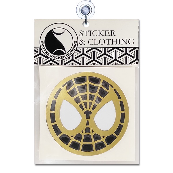 Stiker Spiderman Black and Gold Cutting Sticker