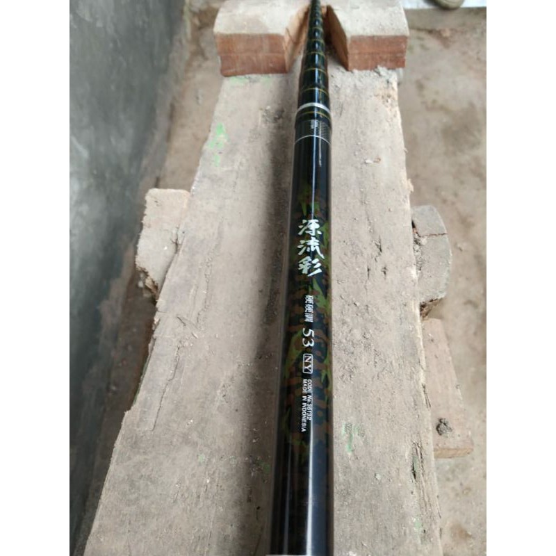 Joran tegek Shimano NY panjang 53 custom/kolong spiral X