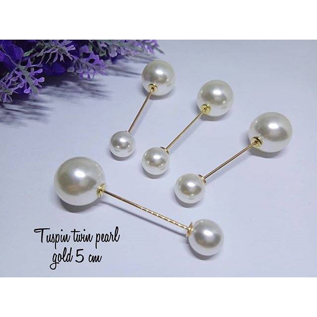 Tuspin twin pearl gold 5 cm