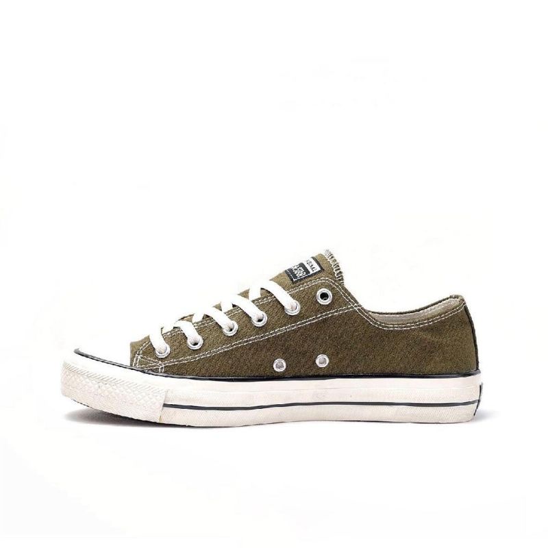 Lucky Star AF1 Low Olive/Natural Sepatu Sneakers Canvas Kasual