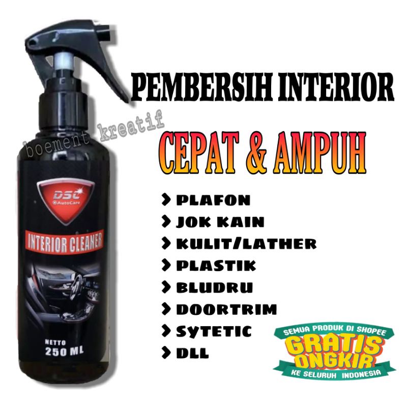 Pembersih interior MOBIL / plafon mobil / jok / plastrik / doortrime ukuran 250 ml