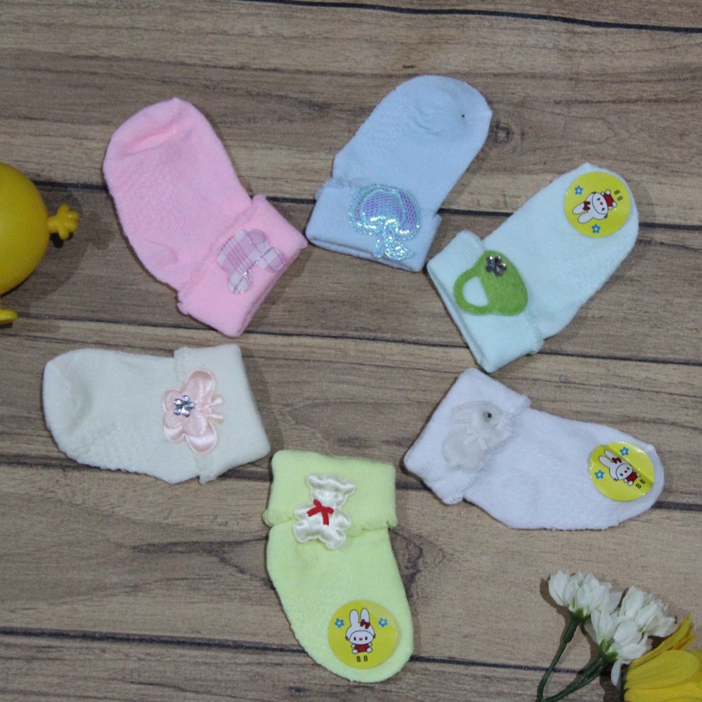 Kaos Kaki Renda Bayi Perempuan ISI 3 &amp; 2 Pasang / Renda Anak Perempuan Import Kaos Kaki Renda Pita Lucu