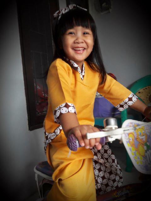Setelan Kulot Batik Anak (free Bandana) Usia 2-9th /baju Batik Anak