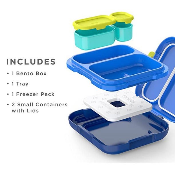 READY STOCK - ZOKU NEAT BENTO LARGE (INCLUDE ICE PACK) &amp; NEAT BENTO JUNIOR / TEMPAT MAKAN ANAK/ TEMPAT MAKAN BEKAL SEKOLAH / LUNCH BOX / ZOKU LUNCH BOX / BENTO BOX / BBOX LUNCH BOX / YUMBOX /OMIEBOX