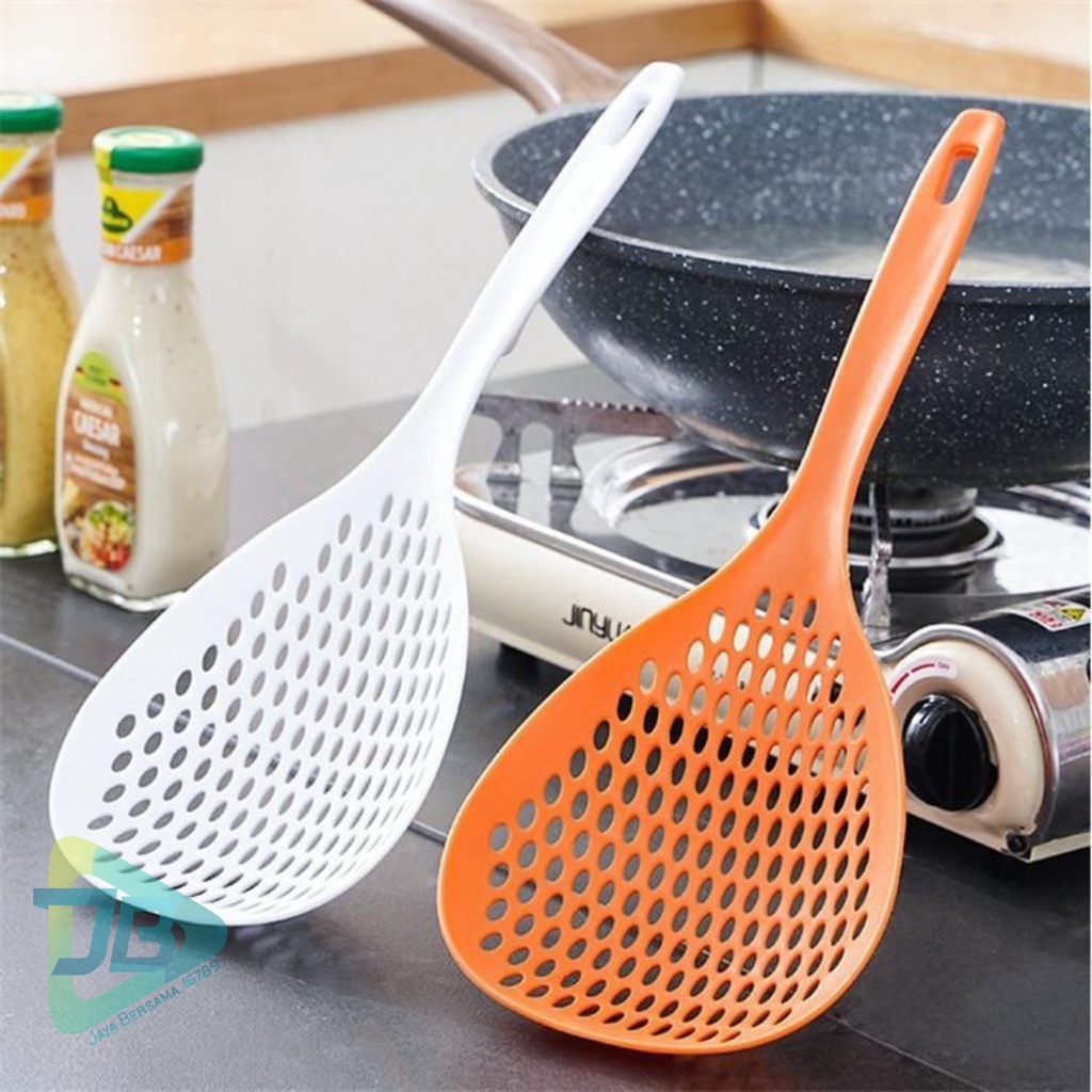 RT99 Cooking Colander /Sendok Sekop Serok Saringan Sup Mie Tirisan Rebusan Sayuran Makanan Peralatan Masak Dapur JB5520