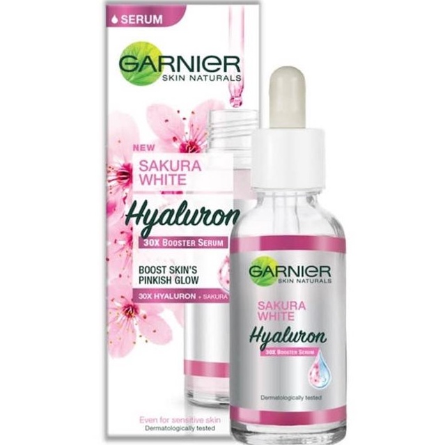 ✦SINAR✦ Garnier Sakura Glow 30x Hyaluron Booster Serum 30ml