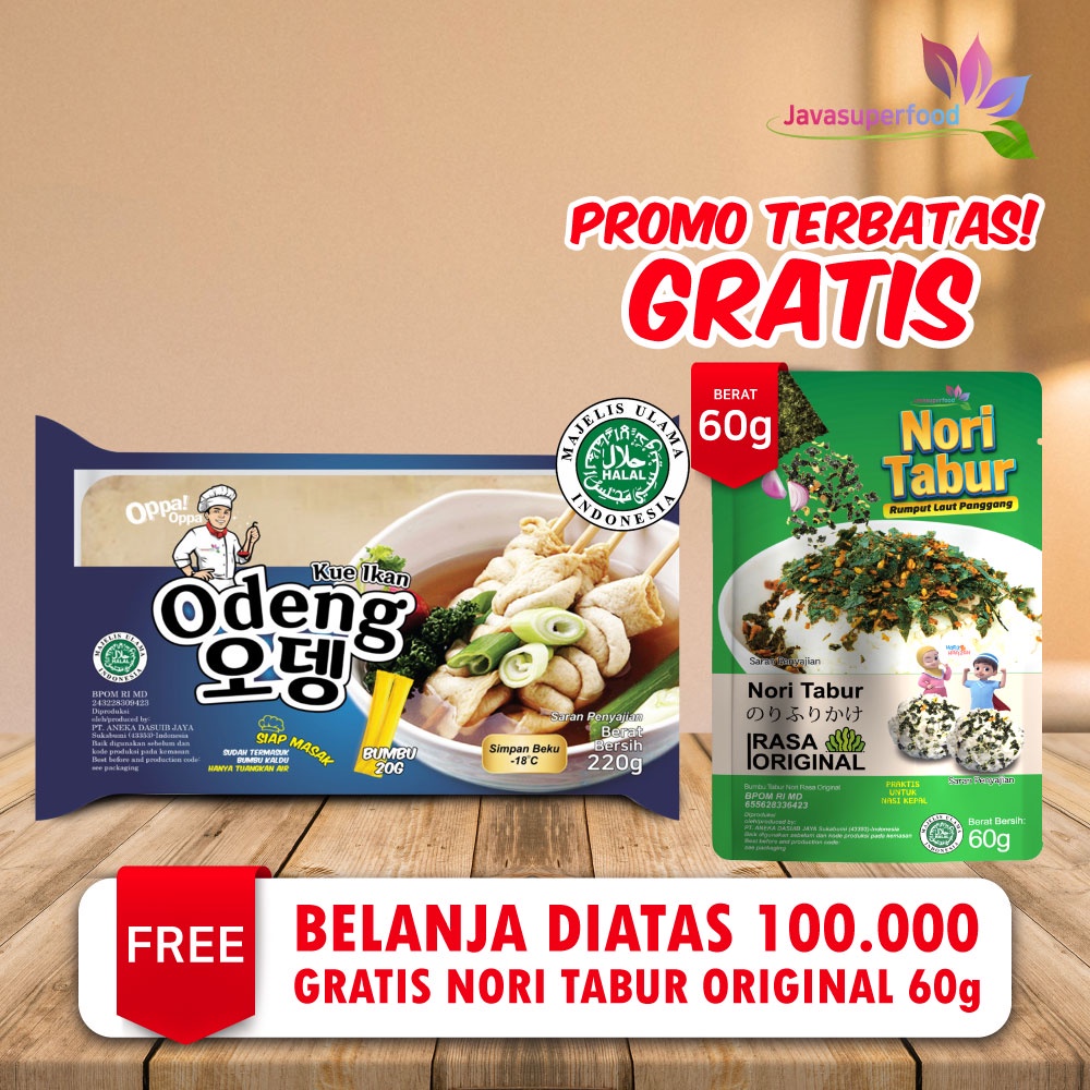 

(LIVE) [Halal]Oden Odeng 6 Lembar Eomuk Korean Fish Cake 200g+Bumbu 20g