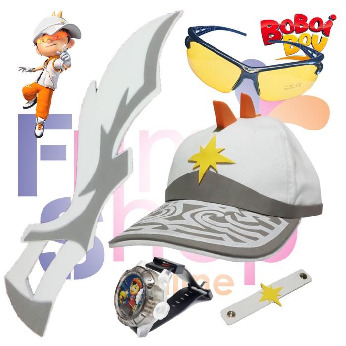 TOPI + JAM TANGAN + KACAMATA + PEDANG BOBOIBOY SOLAR