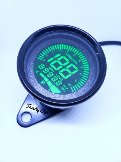 Speedometer Komplit Digital LED Km Fuelmeter Digital Tachometer Modif Caferacel Japstyle Xride Beat