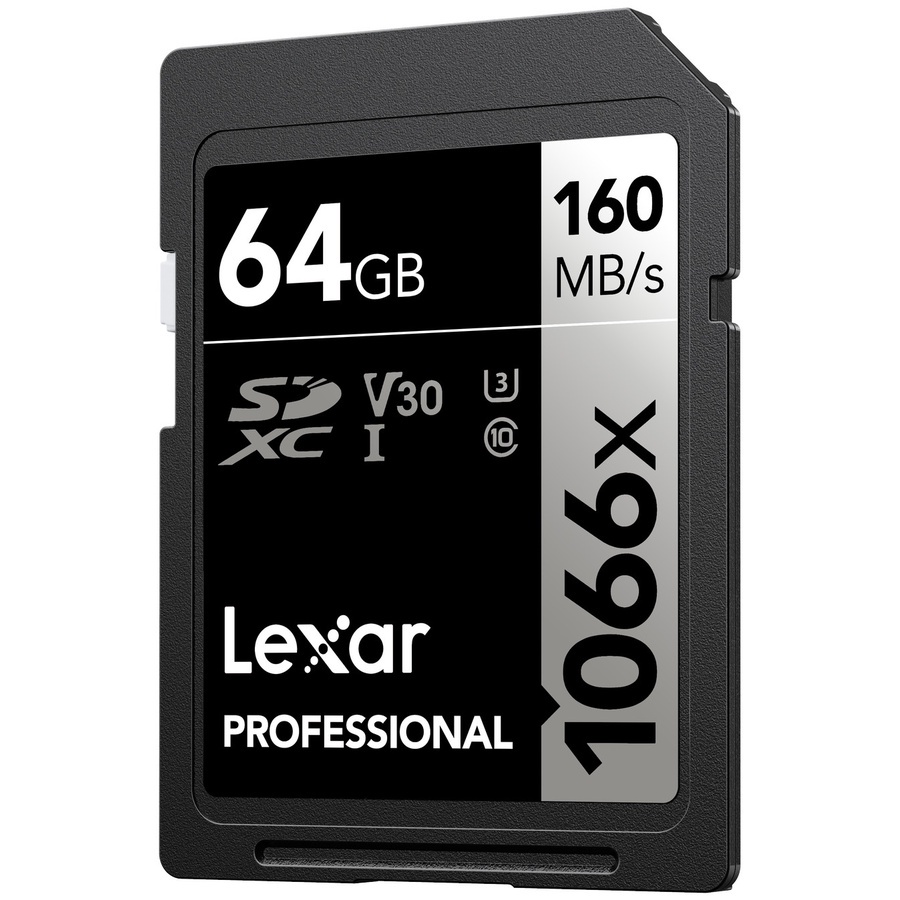 Lexar Professional 1066x SdCard Memory 64GB 128GB Up to 160/120MB/s