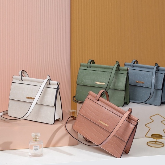 Jims Honey Raisa Bag Tas Selempang Wanita Korea Fashion Import Sling Bag Rantai