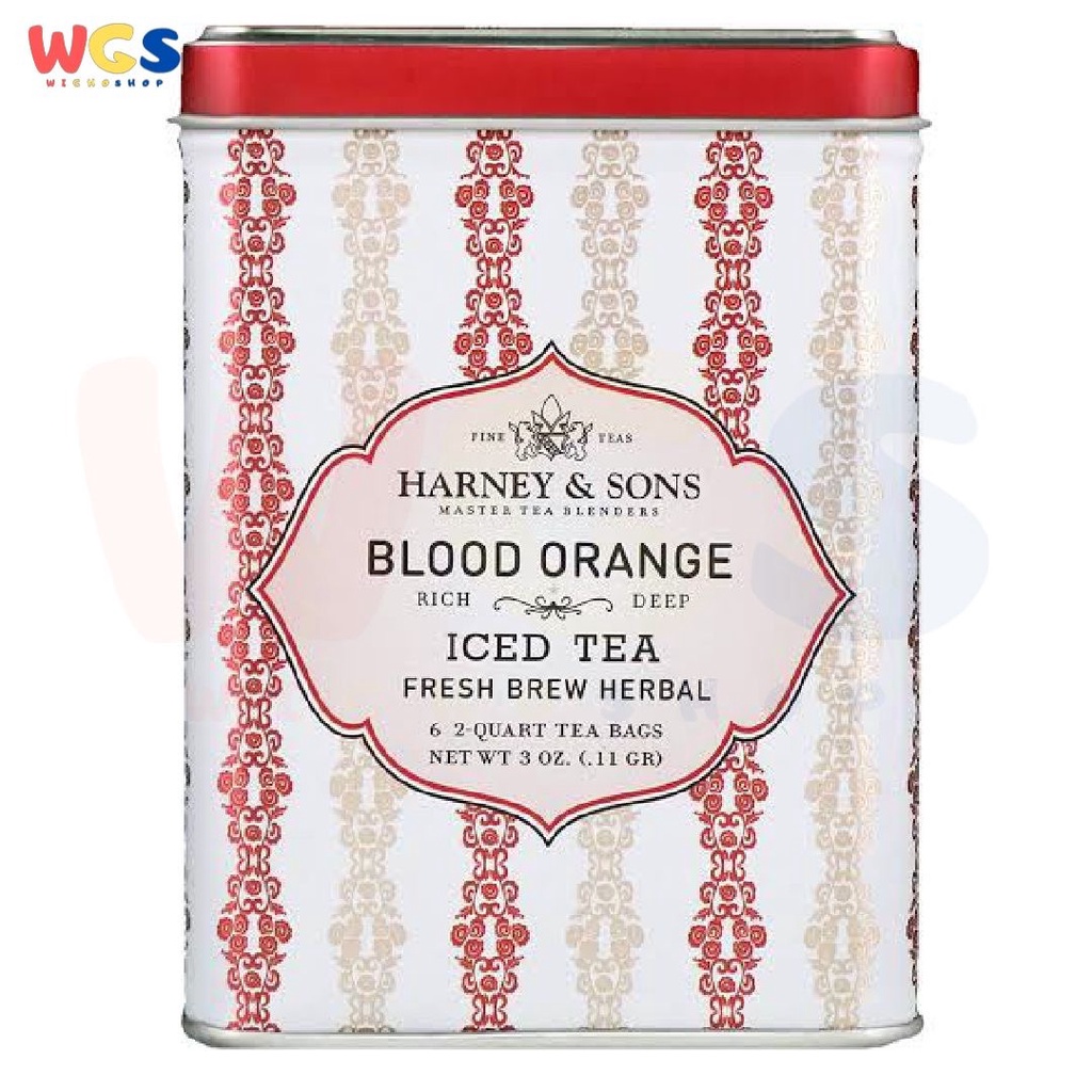 Harney &amp; Sons Blood Orange Iced Tea Fresh Brew Herbal 3oz 85g