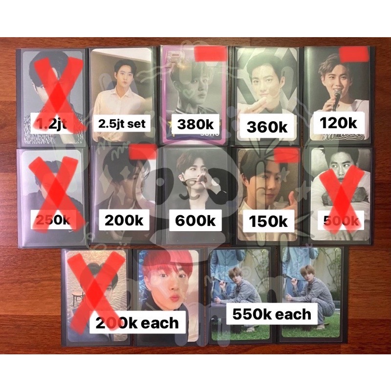 PC Suho EXO Rare Card SMTOWN LIVE 2018, Bluetooth Speaker ver 1, Miniso Figure, Ladder, Obsession Ki