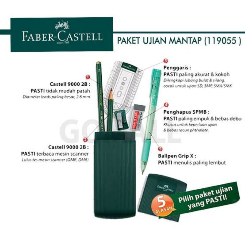 Paket Ujian Faber Castell Mantap