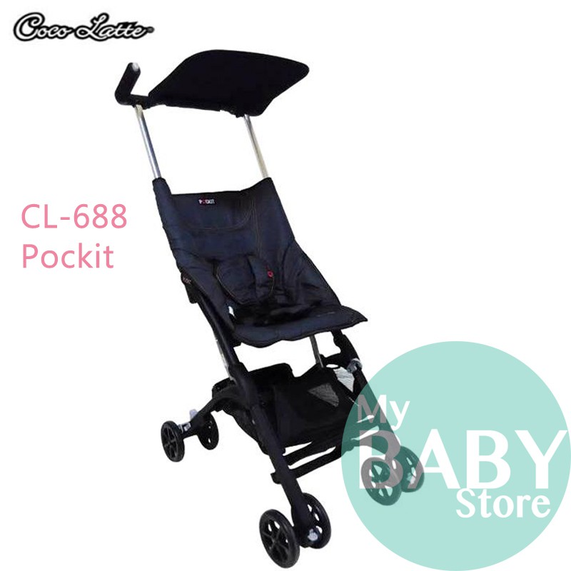 BY-2050 Cocolatte Cl-688 Pockit Baby Stroller - Kereta Dorong Bayi (Hitam) Murah