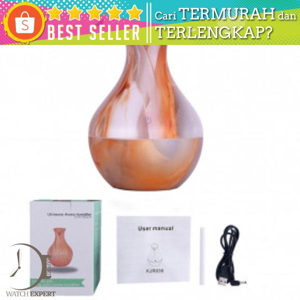 TaffwareUltrasonic Humidifier Aroma Essential Oil Diffuser 130ml - RJS21 - Marble White