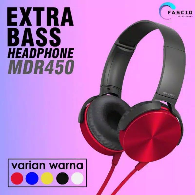 Medan Termurah Best seller Headphone Headset bando stereo extra bass handsfree xb.450