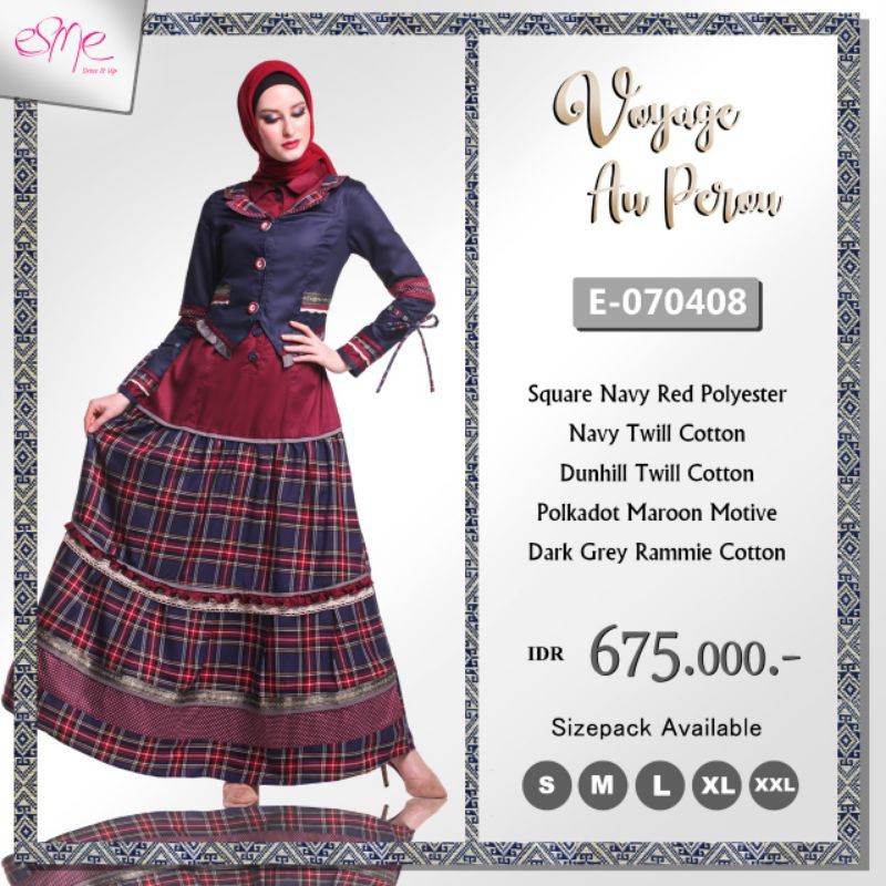 Esme E 070408 Terbaru Launching Akhir Agustus 2020 Gamis Esme Esme Fashion Esme Terbaru Shopee Indonesia