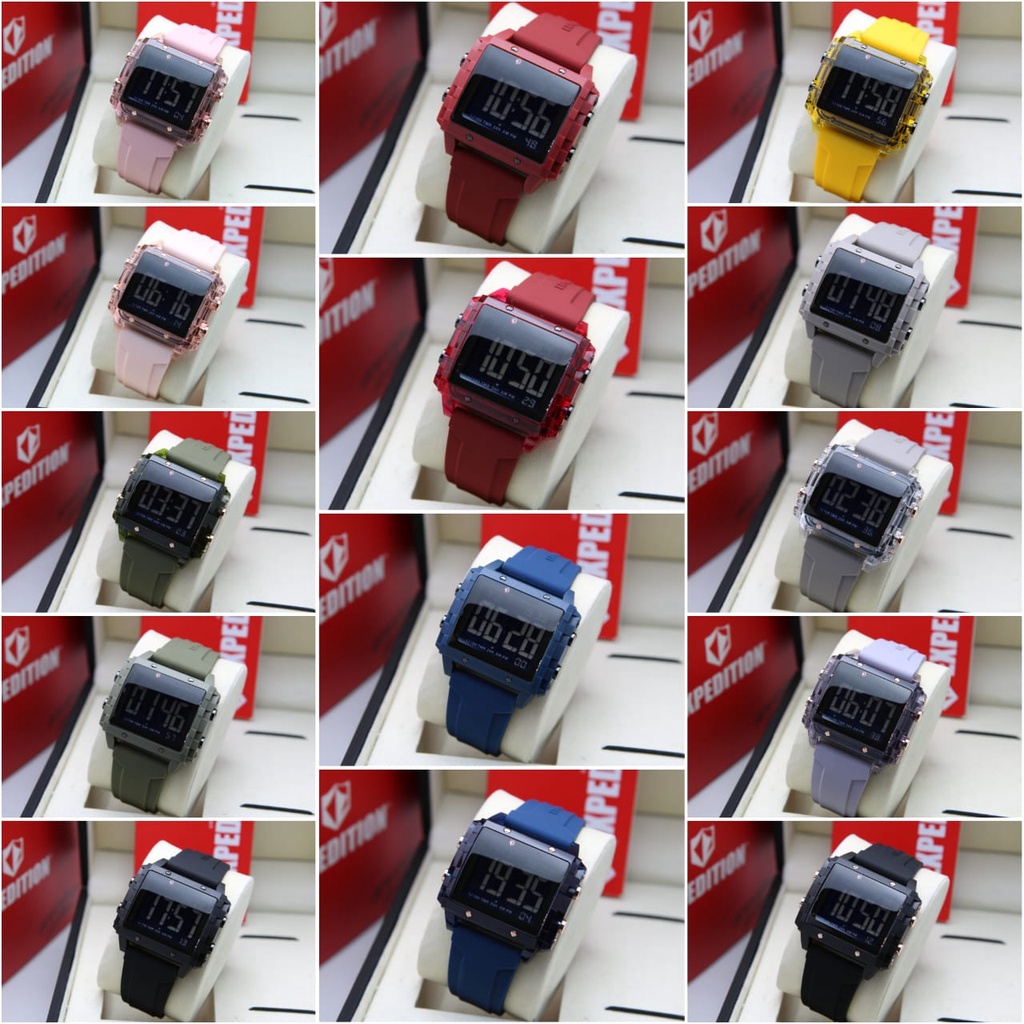 EXPEDITION WANITA E 6817 / E6817 RUBBER DIGITAL ORIGINAL GARANSI RESMI 1 TAHUN