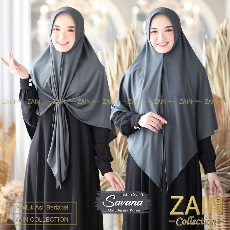 Jilbab Savana Instan Syar'i Ori Zain Collection