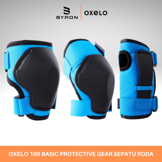 OXELO 100 Basic Dekker Pelindung 3-Bagian Anak Scooter Sepatu Roda Original