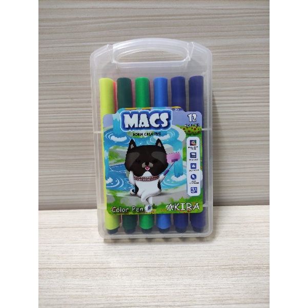 

Color pen /spidol warna macs triangle isi 12