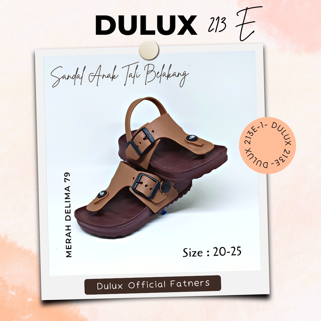 MD 79 - Sandal Anak Tali Belakang Dulux 213E Cibaduyut Model Baru / Sandal Anak Tali Belakang Terbaru