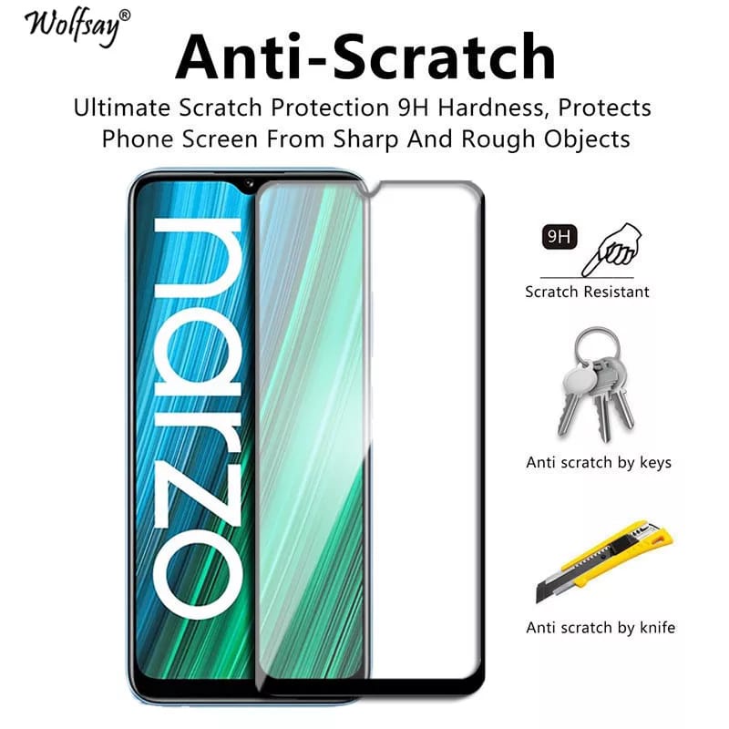 PROMO Tempered Glass REALME NARZO 50A Full Layar Screen Guard Protector Antigores Kaca