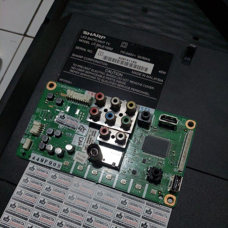 MB Mainboard TV Sharp LC-32LE100M 32LE100M 32LE100