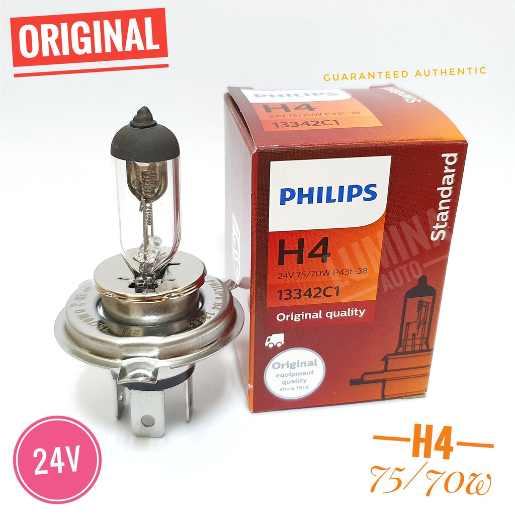 Philips 24V H4 75/70 Watt - Lampu Truk / Bus Philips H4 24V