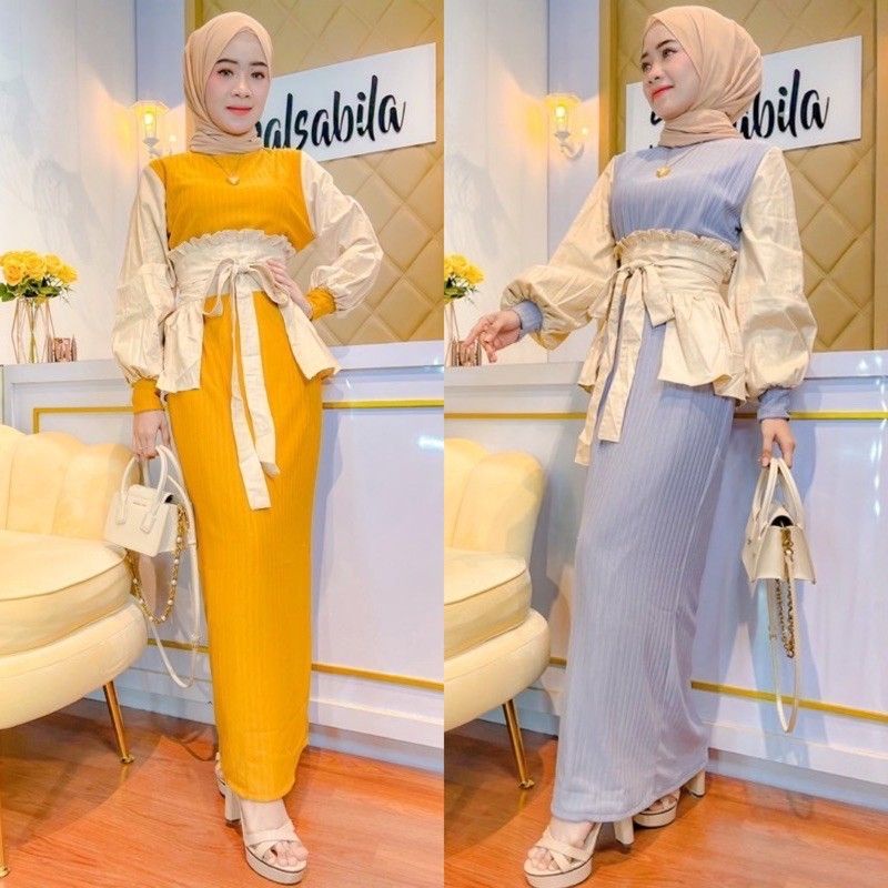 NadaLia dress FADLINASALSA WARNA TERBARU // Ready Stok Siap Kirim 