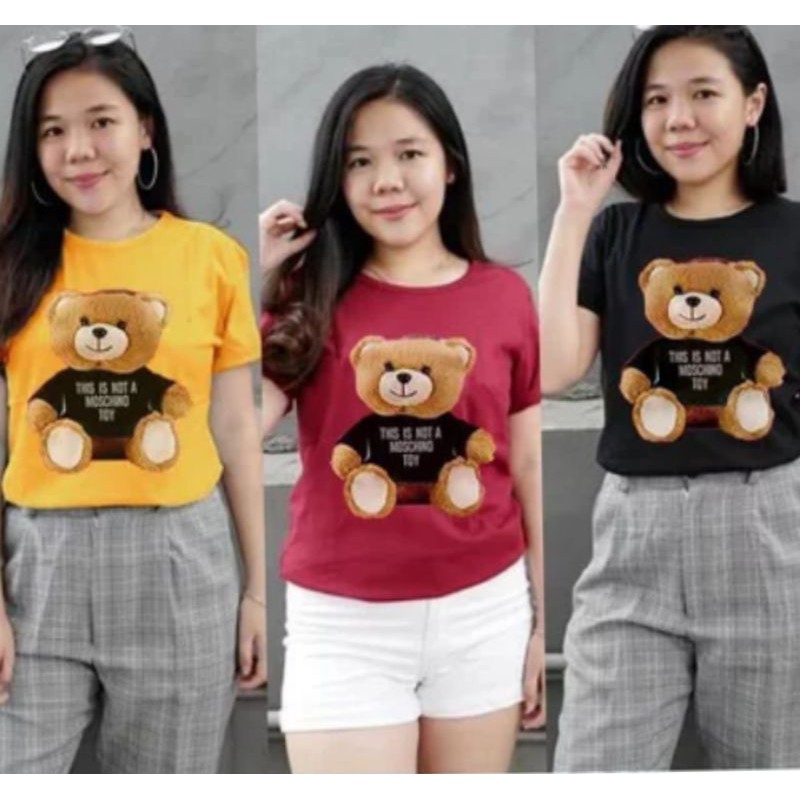 baju atasan kaos wanita IMELDA BEAR - konveksi murah tanah abang
