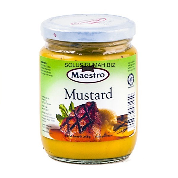 

SAUS MAESTRO Mustard Sauce 240g - 245 GRAM BOTOL Mustard Dalam Jar