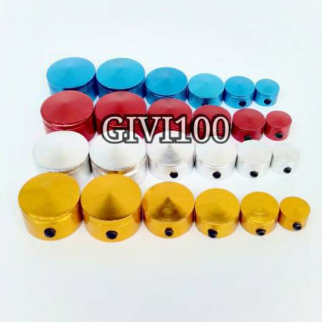 Terlaris tutup baut monel ukuran 10 mm tutup baut warna variasi racing anodez body murah ass roda l 