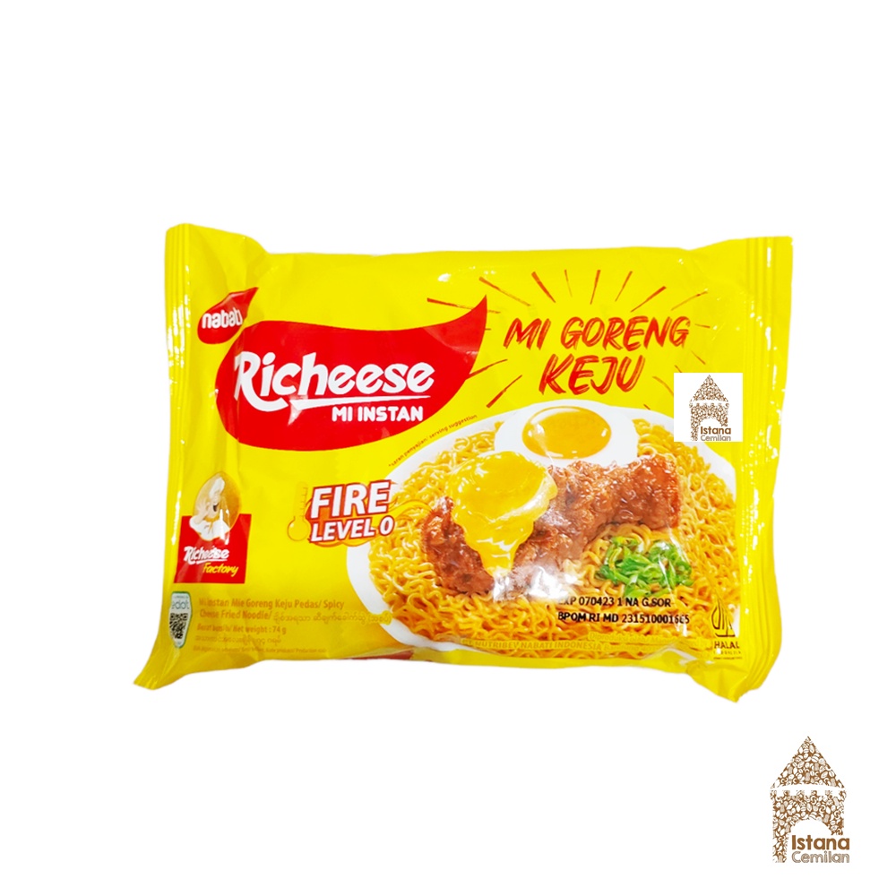 Richeese Mi Instan Viral Mi Goreng Keju Lv 0 / Lv 3 / Lv 5 Ramen Keju Kuah / Soto