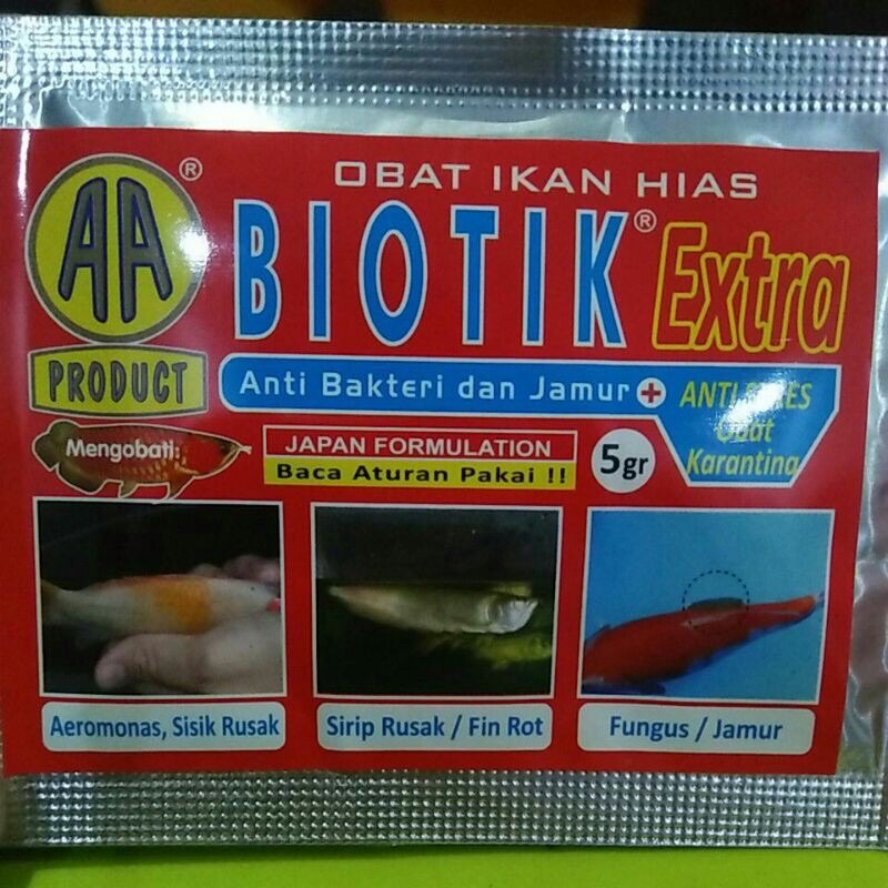 Obat Ikan Hias Biotik Extra Anti Bakteri Jamur Anti Stress Obat Karantina Ikan Koi Koki Ampuh Murah