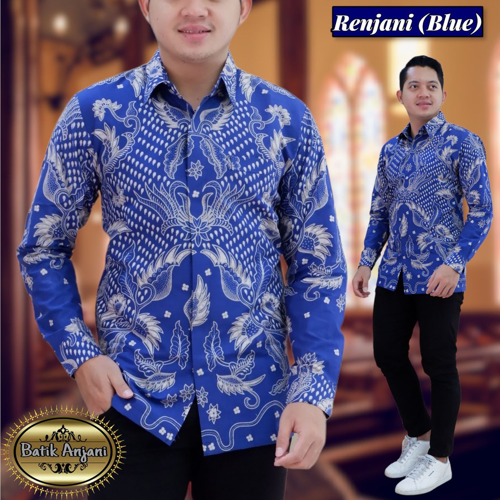 RENJANI BLUE ANJANI KEMEJA BATIK SOLO PRIA LENGAN PENDEK LAPIS FURING ATASAN BATIK PREMIUM MODERN PREMIUM PEKSI DONGKER KEMBANG BIRU NAGA SOGAN MODANG GEBER IRENGAN OPO PINK ARGO LAWU AJIBHANU SAPTHA KEJAYAN SIDOMUKTI MERAK DONGKER ARINDA WAHYU TUMURUN