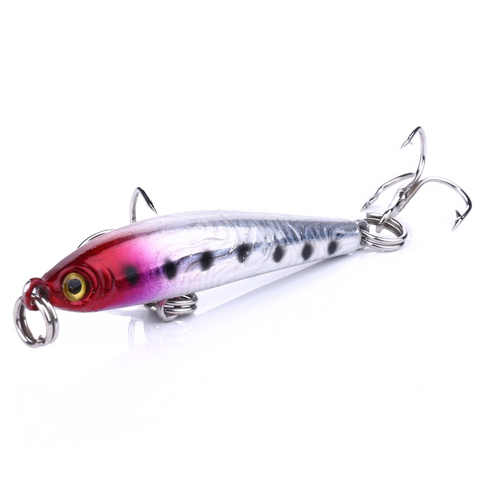 HENGJIA 8pcs 5cm/3.5g Mini Minnow Pencil Umpan Pancing Ikan Swimbait Fishing Lure Crankbait Sinking