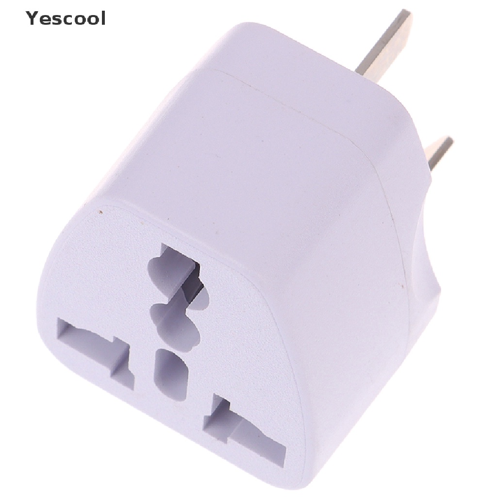 Yescool Adapter Power Plug USA EURO Asia Ke AU 3 Pin Universal Untuk Travel