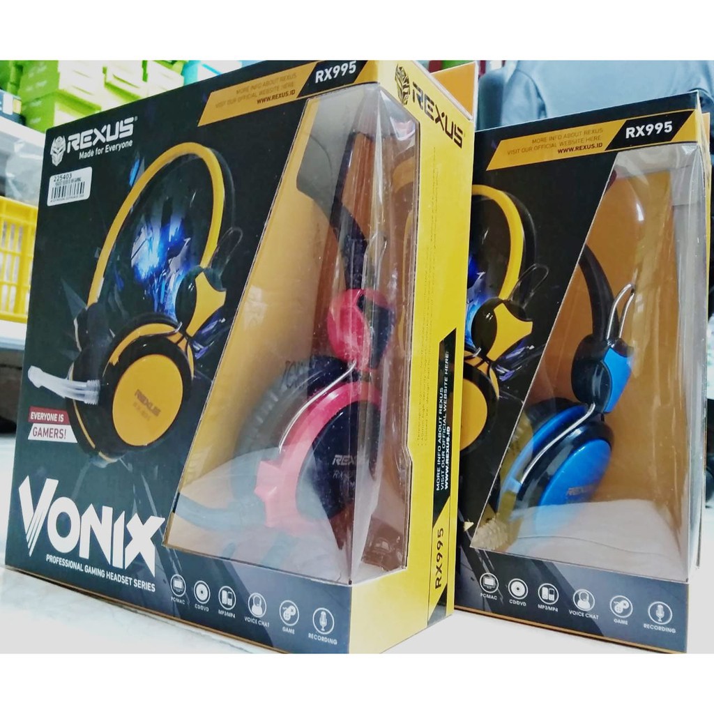 Trend-Rexus Headset Gaming RX-995 Plus Spliter Audio