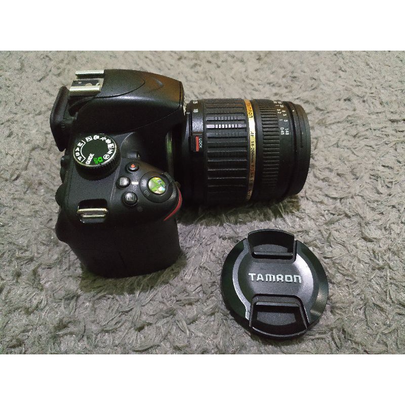 Nikon D3200 plus lensa tele no vignet