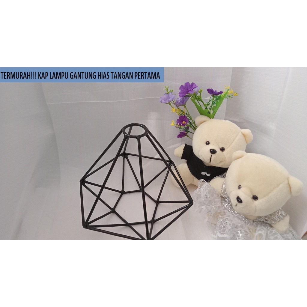Kap Lampu Gantung Besi