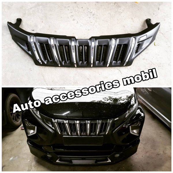 grill Apollo xpander hitam doff list chrome