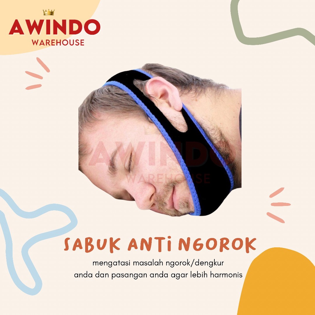 SABUK ANTI NGOROK - Alat Tidur Anti Dengkur Snoring Chin Belt Strap