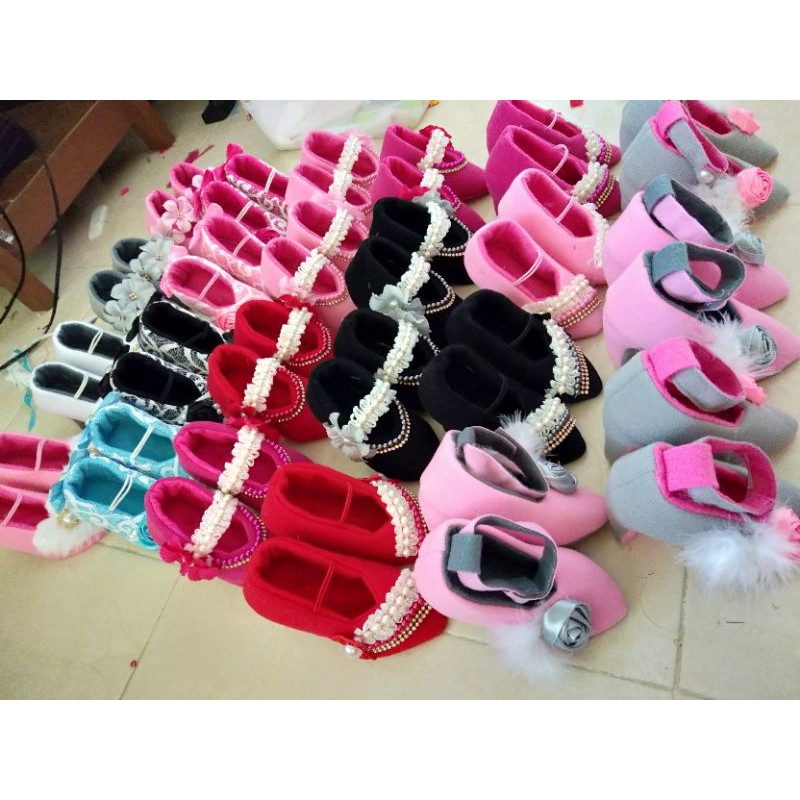 GROSIR SEPATU BAYI (campur flat, heels, boots)