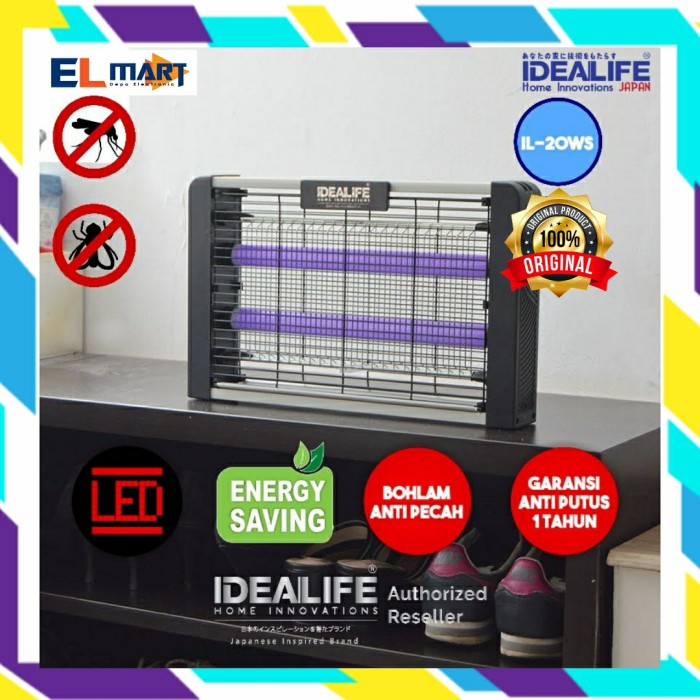 Perangkap Nyamuk Elektrik Idealife Insect Killer IL 20WS 20 IL20WS