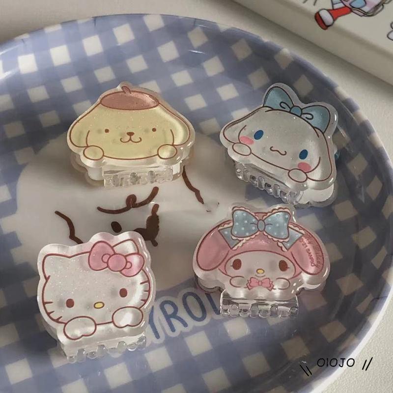 【COD】Sanrio Jepit Rambut Akrilik Mini Desain Yugui Dog Melody Untuk Anak Perempuan