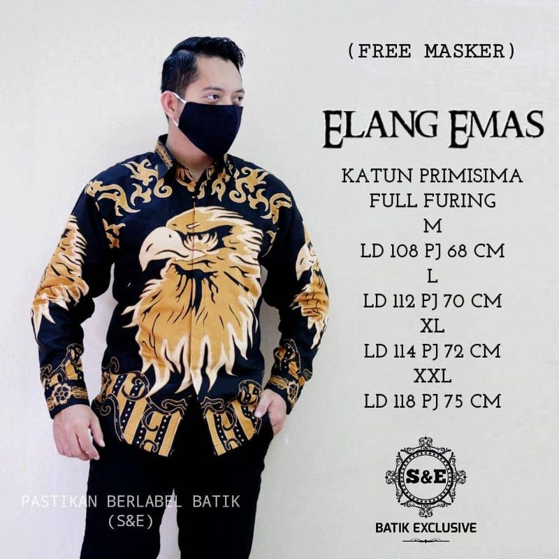 kemeja batik elang emas ( S&E)